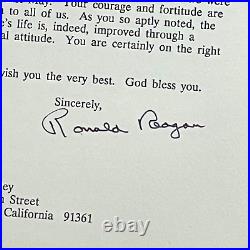 RONALD REAGAN PSA/DNA Autograph Personal Letter SIGNED 1989