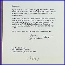 RONALD REAGAN PSA/DNA Autograph Personal Letter SIGNED 1989