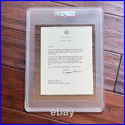 RONALD REAGAN PSA/DNA Autograph Personal Letter SIGNED 1989