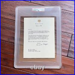 RONALD REAGAN PSA/DNA Autograph Personal Letter SIGNED 1989