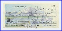 R&b Legend Marvin Gaye Signed Autographed July 1979 Personal Check (d-1984)