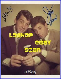Rare DEAN MARTIN and JERRY LEWIS In Person SIGNED AUTOGRAPH PHOTO PROOF Rat Pack