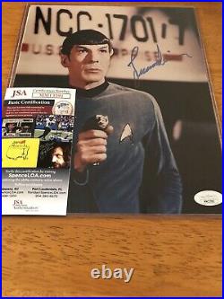 Rare Leonard Nimoy Hand Signed In Person Autographed Star Trek Spock WithJSA COA