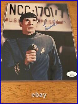 Rare Leonard Nimoy Hand Signed In Person Autographed Star Trek Spock WithJSA COA