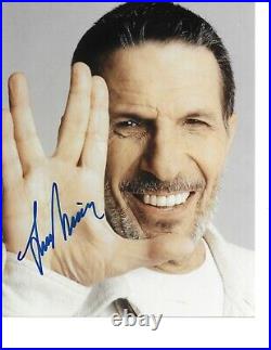 Rare Leonard Nimoy Hand Signed In Person Autographed Star Trek TOS Spock With COA