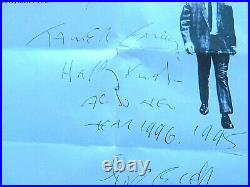Rare Signed Reggie Kray Prison Letter 1996 On Personalised Paper With Picture