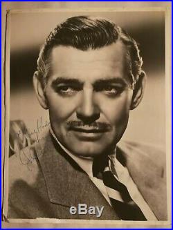Rare original signed photo of Clark Gable, obtained in person by family member