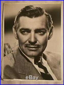 Rare original signed photo of Clark Gable, obtained in person by family member