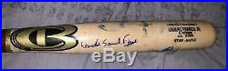 Rays Wander Samuel Franco Signed Personal Game Used Uncracked Bat Autograph Jsa