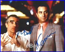 Robert De Niro & Martin Scorsese signed 8x10 photo In Person Exact Proof