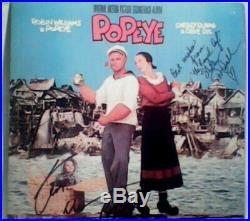 Robin Williams autographed POPEYE LP Shelley Duvall IN Person Photo proof signed