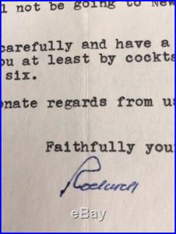 Rockwell Kent Typed Signed Letter By American Painter On Personal Letterhead