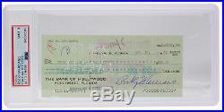 Rocky Marciano Signed Personal Check 11/18/1963 Slabbed PSA/DNA MT 9
