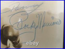 Rocky Marciano Signed and Personalized Photo Heavyweight Boxing Champ