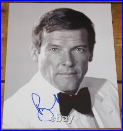 Roger Moore Hand Signed Photograph 3 In Person Uacc Dealer The Saint James Bond