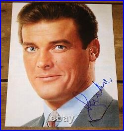 Roger Moore Hand Signed Photograph 5 In Person Uacc Dealer The Saint James Bond