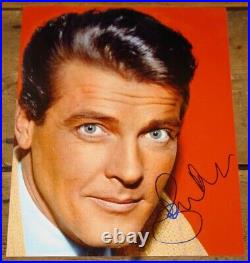 Roger Moore Hand Signed Photograph In Person Uacc Dealer The Saint James Bond