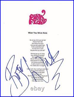 Roger Waters signed Pink Floyd lyrics in person Must See