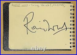 Ronnie Wood Signed Rolling Stones Autograph Page In Person