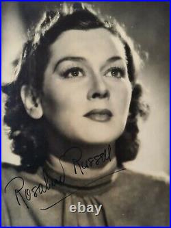 Rosalind Russell Black And White Signed 7 X 5 Photo From A Personal Collection