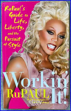RuPaul Signed In Person 1st Ed Workin' It! Paperback Book Drag Race, Authentic