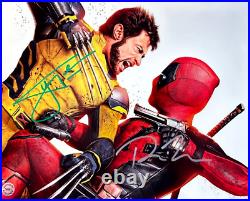 Ryan Reynolds + Hugh Jackman (Deadpool & Wolverine) Signed 8x10 Autographs withCOA