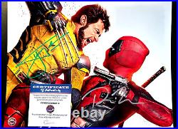 Ryan Reynolds + Hugh Jackman (Deadpool & Wolverine) Signed 8x10 Autographs withCOA