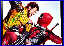 Ryan Reynolds + Hugh Jackman (Deadpool & Wolverine) Signed 8x10 Autographs withCOA