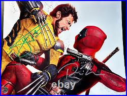 Ryan Reynolds + Hugh Jackman (Deadpool & Wolverine) Signed 8x10 Autographs withCOA