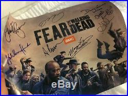 SDCC 2019 FEAR THE WALKING DEAD Cast Signed Poster x 13! AUTOGRAPHED IN PERSON