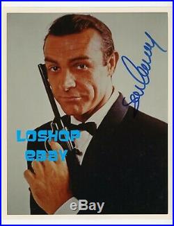 SEAN CONNERY signed photo autograph JAMES BOND 007 gun Walther pistol in person