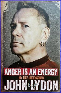 SEX PISTOLS Singer (Johnny Rotten) John Lydon Autographed Book In-Person