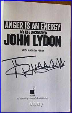 SEX PISTOLS Singer (Johnny Rotten) John Lydon Autographed Book In-Person
