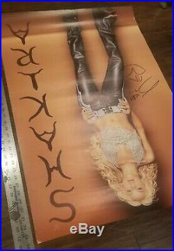 SHAKIRA signed poster in person AUTOGRAPH proof LAUNDRY SERVICE Latin COLOMBIAN