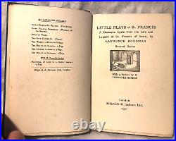 SIGNED Laurence Housman Little Plays 1st/1st 1931 With Autographed Lettter