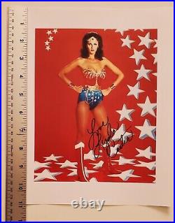 SIGNED Lynda Carter Wonder Woman Autograph Photo In person PROOF