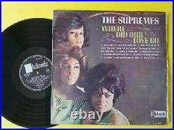 SIGNED Mary Wilson Supremes Where did our love go Australia 1964 LP autograph