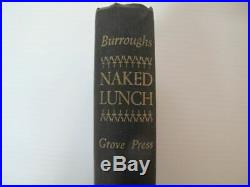 SIGNED Personalized 1st Edition NAKED LUNCH William S BURROUGHS Grove 1959 Book