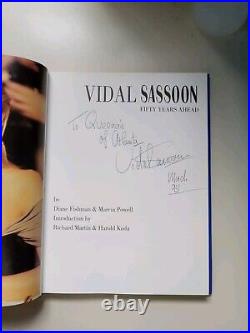 SIGNED Vidal Sassoon Fifty Years Ahead by Marcia Powell, Diane Fishman And