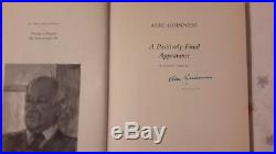 SIR ALEC GUINNESS SIGNED BOOK (signed in-person at Royal Exchange Theatre mcr)