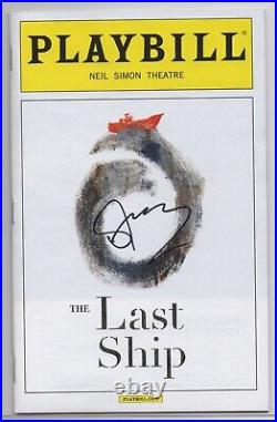 STING signed Last Ship Broadway playbill AUTOGRAPH IN PERSON The Police MINT