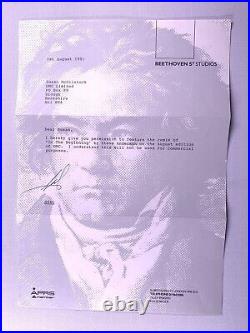Seal Signed Letter Original Beethoven St Studios Re In The Beginning 1991