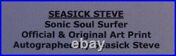 Seasick Steve+signed+framed+summertime+sonic Soul=100% Genuine+fast Global Ship