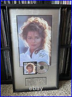 Shania Twain Personalized Autographed Record Industry Sales Award RIAA Signed