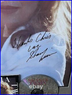 Shania Twain Personalized Autographed Record Industry Sales Award RIAA Signed
