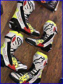 Signed 2019 Cal Crutchlow Alpinestars Motogp Personalised Race Boots. Rare