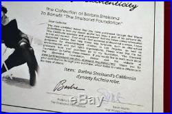Signed BARBRA STREISAND Autograph COA UACC, Personal ROBE, DVD Funny Girl POSTER