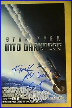 Signed CHRIS PINE Star Trek Into Darkness 11x17 Photo BECKETT COA Personalized