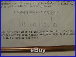 Signed Helen Keller Letter on Personal Letterhead 1953