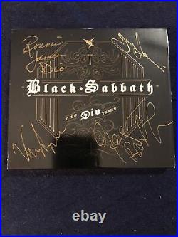 Signed In Person Black Sabbath'the Dio Years' CD Iommi Dio Butler Appice